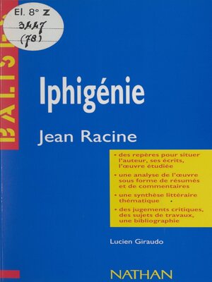 cover image of Iphigénie